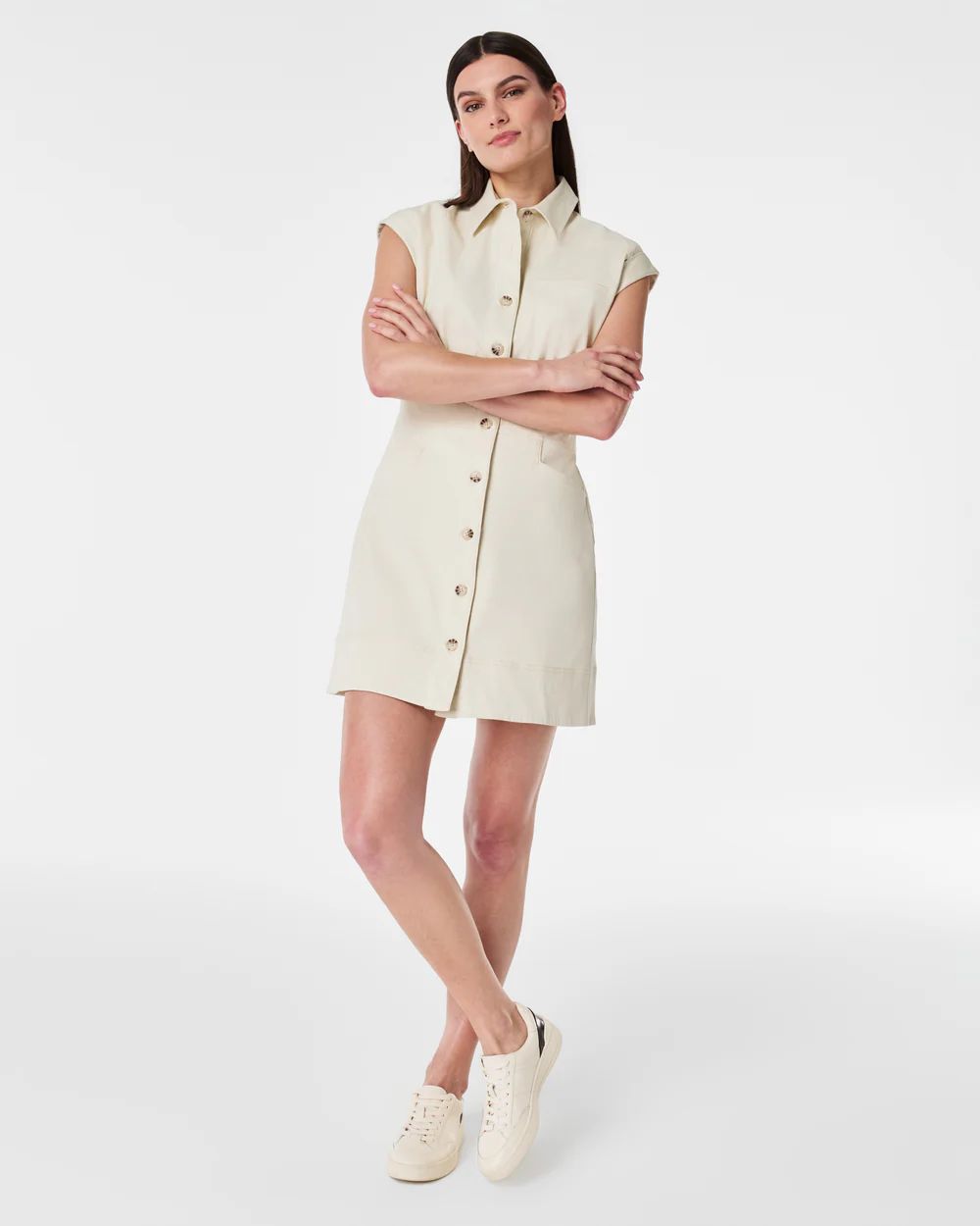 Stretch Twill Utility Dress | Spanx