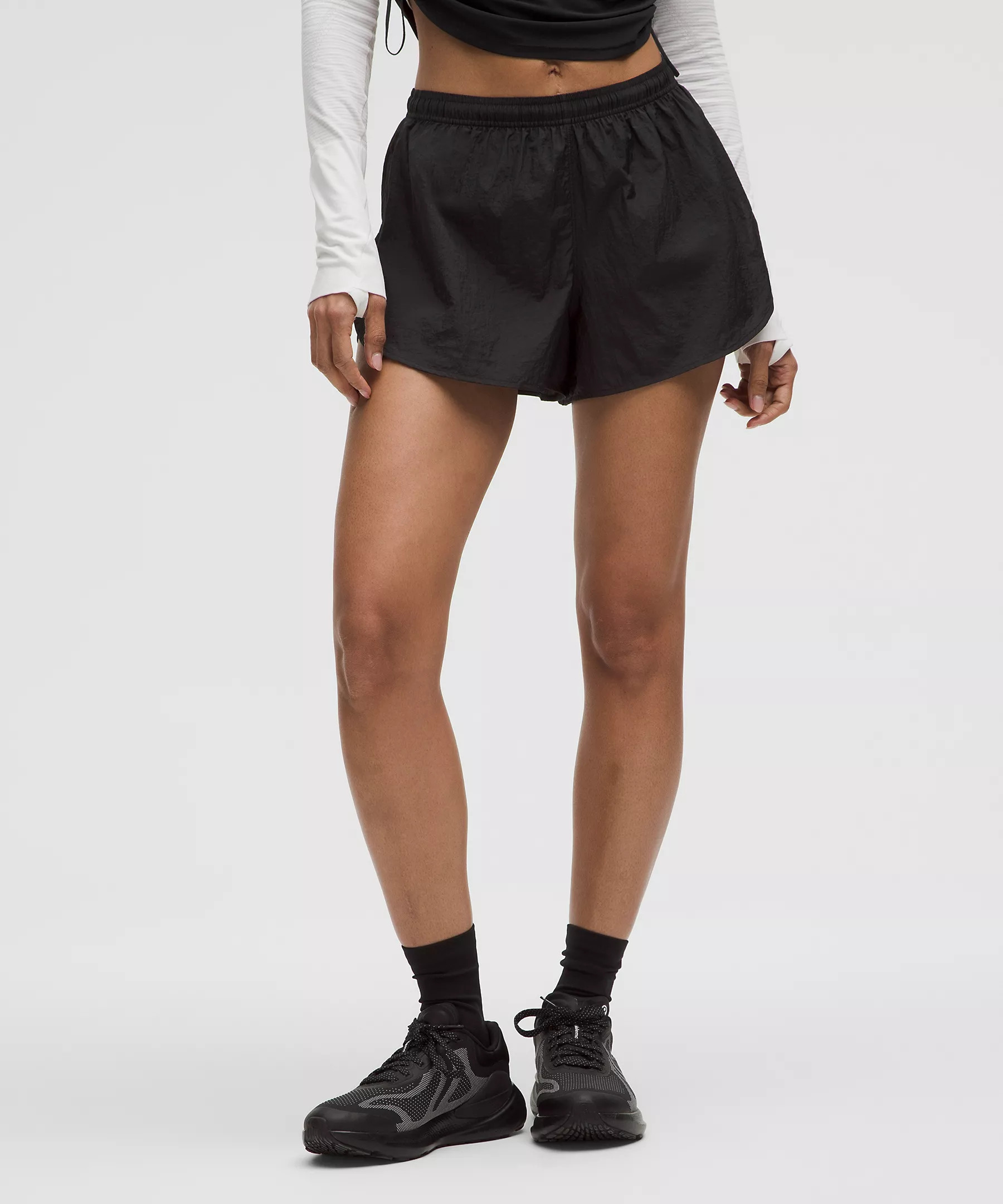 Dolphin-Hem Mid-Rise Running Short 3" | Women's Shorts | lululemon | Lululemon (US)