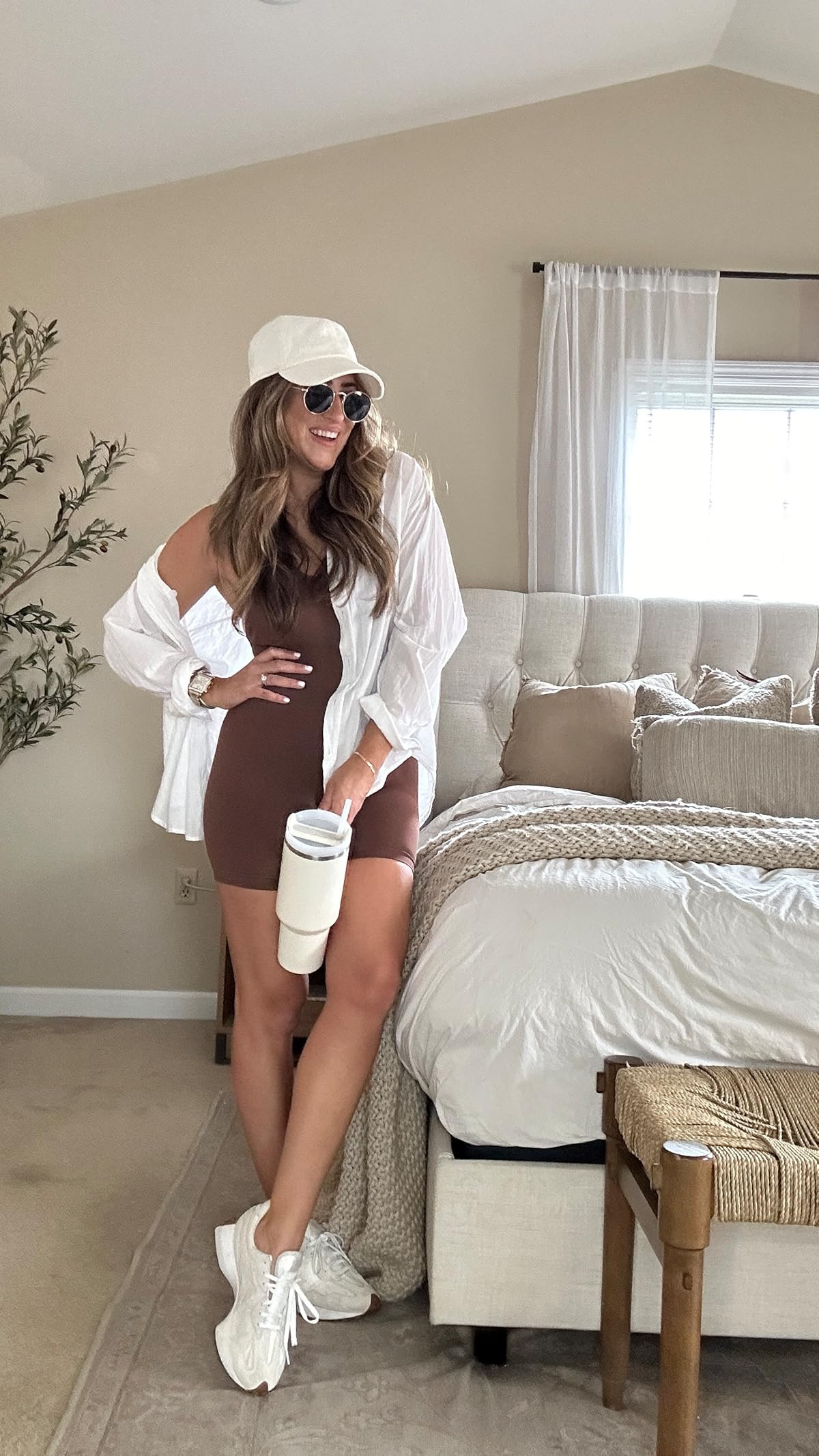 MOOSLOVER Women Strappy Backless Jumpsuits Tummy Control Bodycon Yoga Romper One Piece Workout Jumpsuit Shorts | Amazon (US)