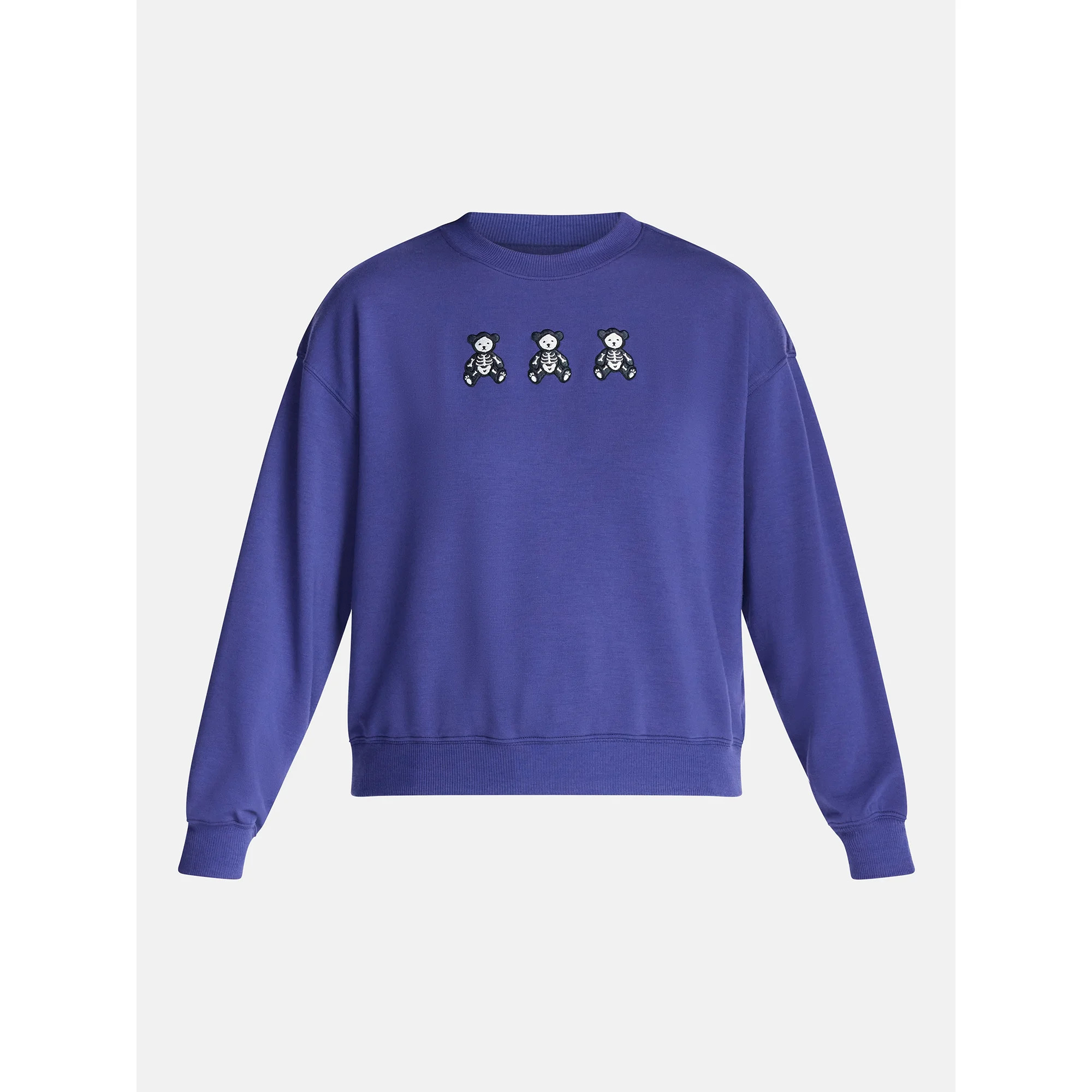 Halloween and Fall Women's French Terry Knit Lounge Sleep Top with Long Sleeves, Sizes XS-3X | Walmart (US)
