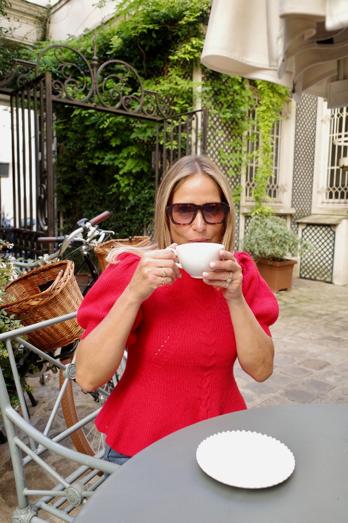 A red sweater is such a fun way to brighten up a fall wardrobe. I love the puff sleeve detail and peplum hem that make it feel elevated. Paired with denim and oversized sunnies, it’s an effortless but standout look. 

#LTKOver40 #LTKFindsUnder100 #LTKMidsize