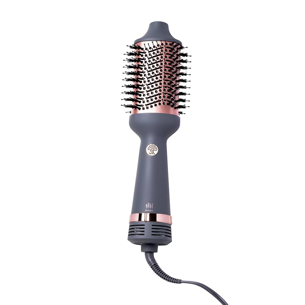 Hairitage Volumizing One Step Blow Dry Brush + Hair Dryer for Curling + Straightening - Ceramic T... | Amazon (US)