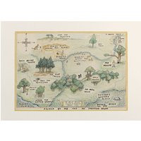 Winnie The Pooh 100 Acre Wood Map Hundred 8x10 Vintage Classic Poster Nursery 1350 | Etsy (US)