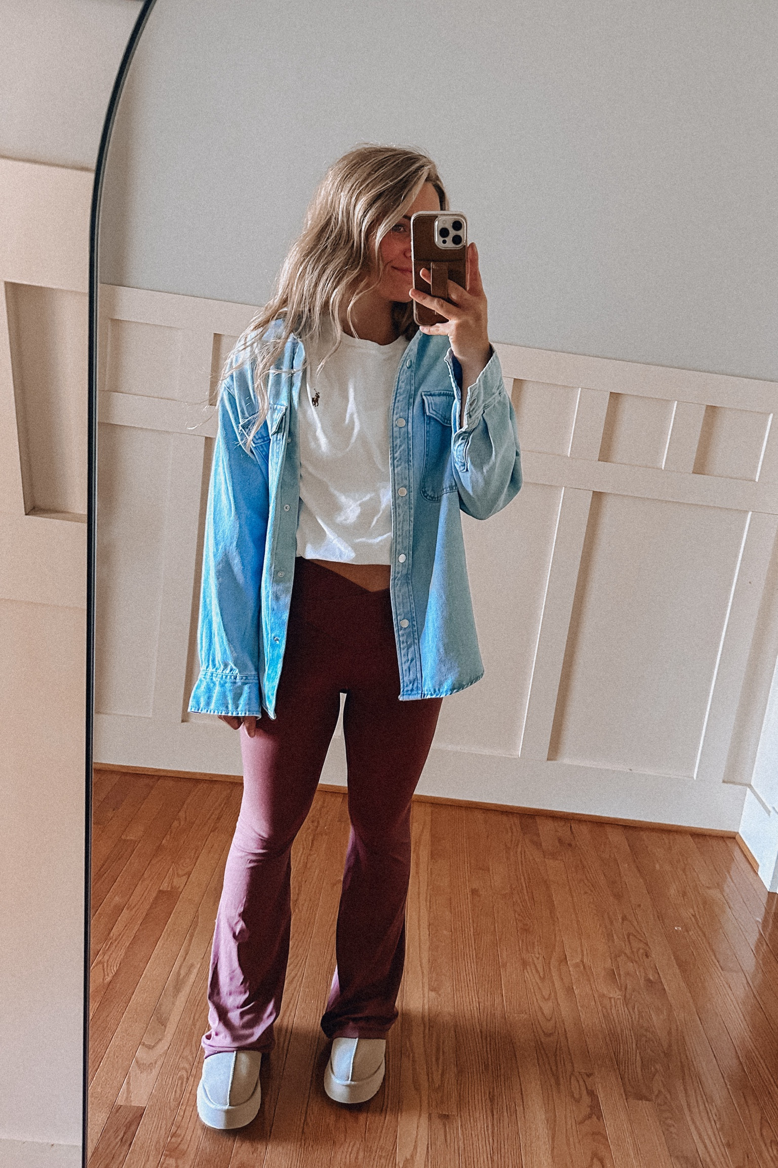 Cozy outfit platform ugg aerie legging jean shacket 

#LTKHolidaySale #LTKstyletip #LTKshoecrush