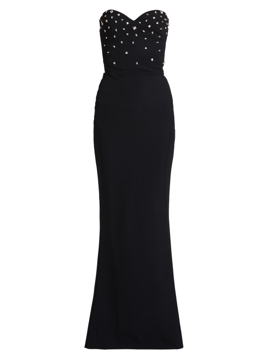 Mahta Crystal-Embellished Strapless Gown | Saks Fifth Avenue