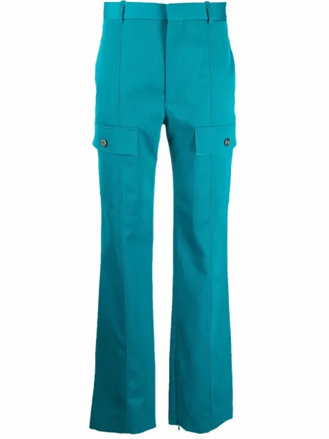 high-waisted straight-leg trousers | Farfetch (AU)