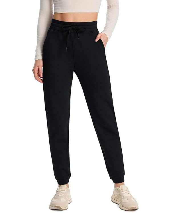 Yogipace Women's CozyWarmth Petite/Regular/Tall High Rise Thick Fleece Lined Joggers Thermal Wint... | Amazon (US)
