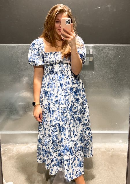 Found this absolutely gorgeous dress at Abercrombie! Would be so perfect for spring brunches, baby showers or bridal showers! I really think you could dress it up for a wedding look too! CODE:AFLTK

#LTKsalealert #LTKSale #LTKSeasonal