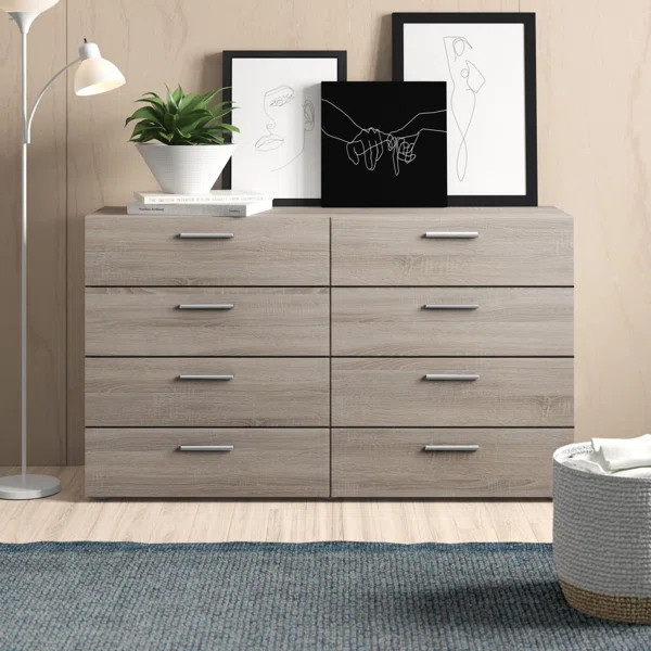 Farnhill 8 Drawer 55.12'' W Double Dresser | Wayfair North America
