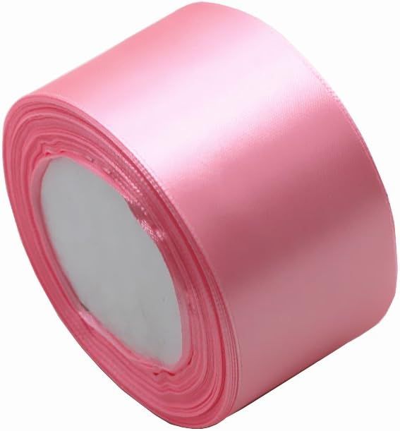 M-W 2" Wide Solid Satin Ribbon 25 Yards For Gift Wrap Sewing Projects Crafting Projects DIY Bow W... | Amazon (US)