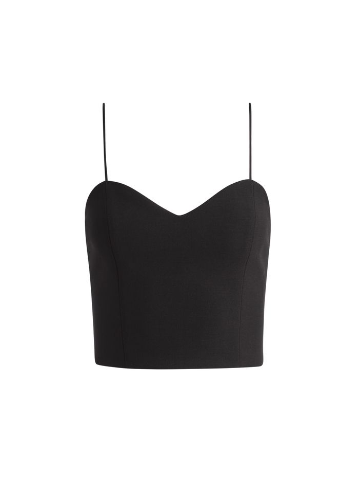 GINA SWEETHEART CROP TOP | Alice + Olivia