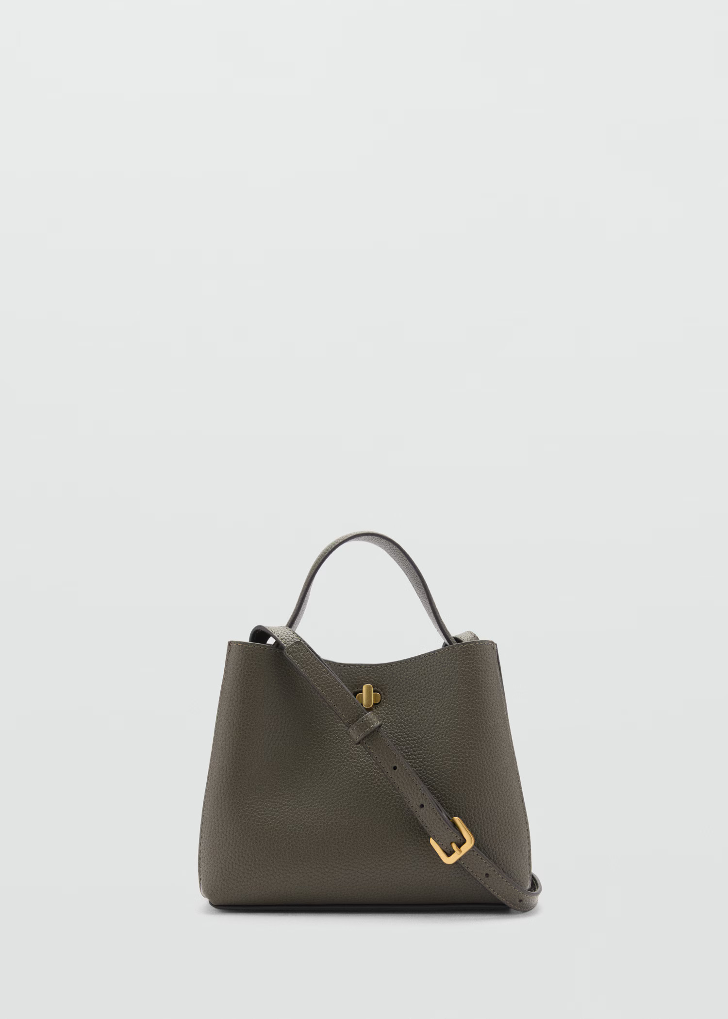 Mini shopper bag with metallic detail | Mango (US/MX/AU)