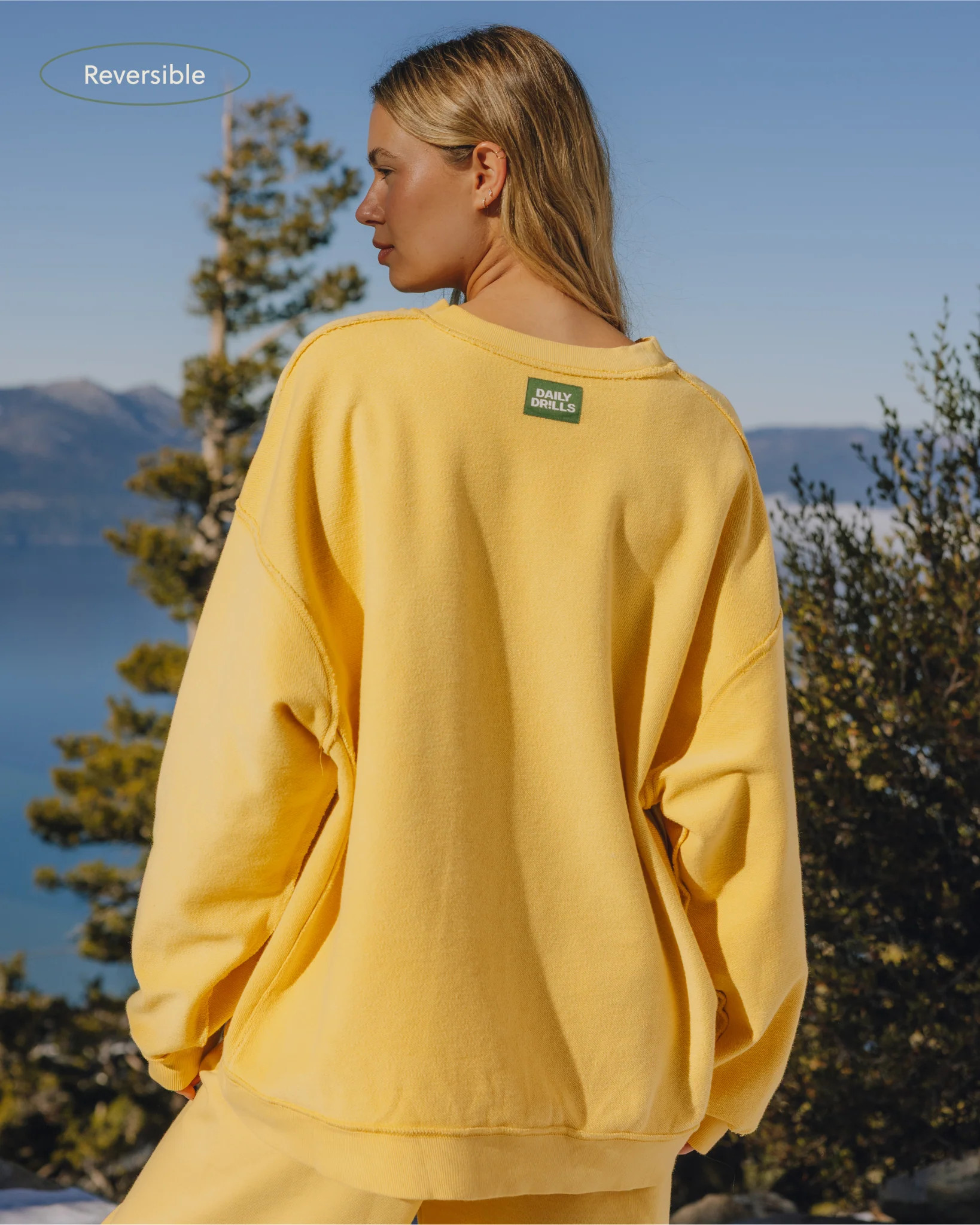 Unisex Oversized Crew - Sunny | Daily Drills LLC
