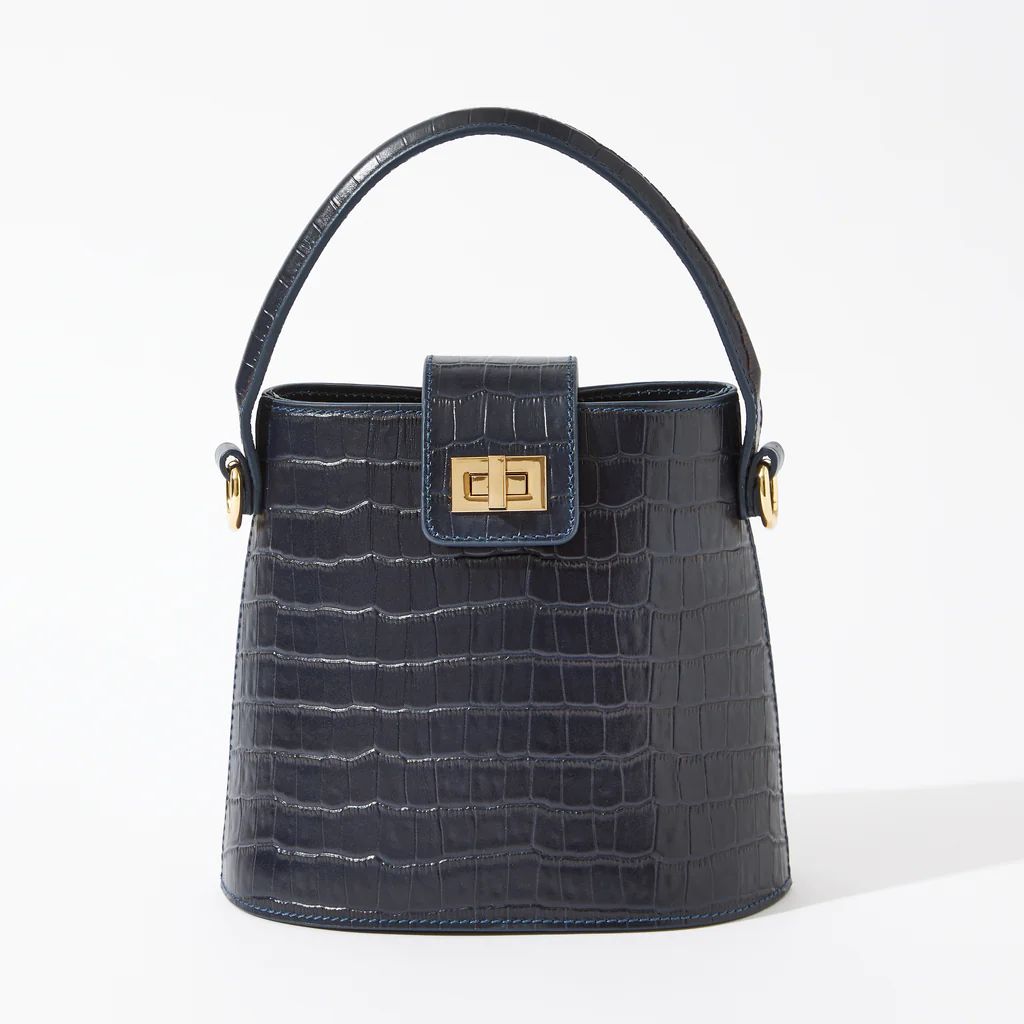 No. 56 The Kettle Bag Croc Embossed | Neely & Chloe