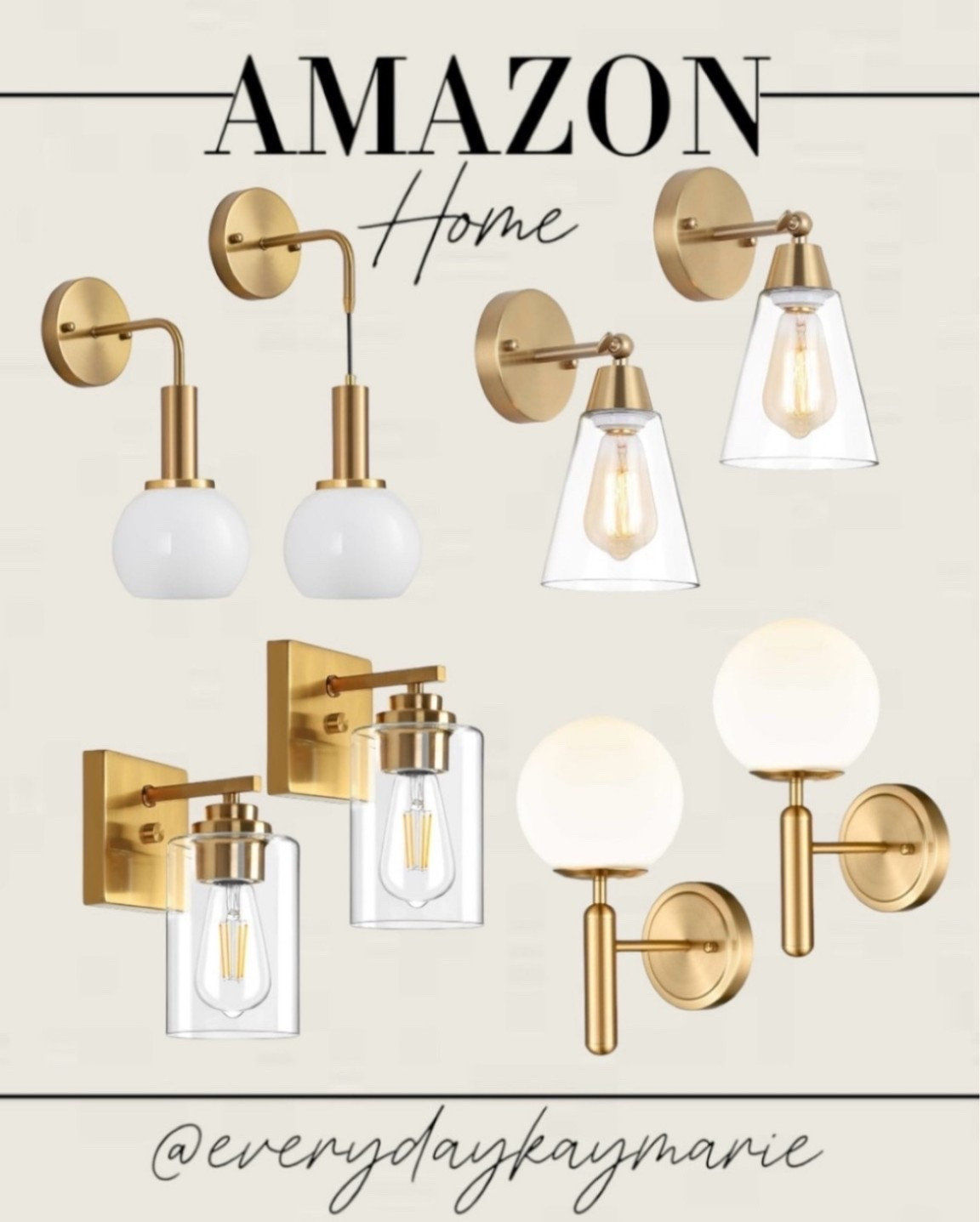 Wall lighting fixtures from Amazon💕 

Homefinds, wall lights, modern home 

#LTKFindsUnder100 #LTKStyleTip 

#LTKHome #LTKOver40