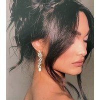 Pearl Drop Earrings For Bride Gold Pearl Wedding Bridal Dangle Jewelry Set | Etsy (US)