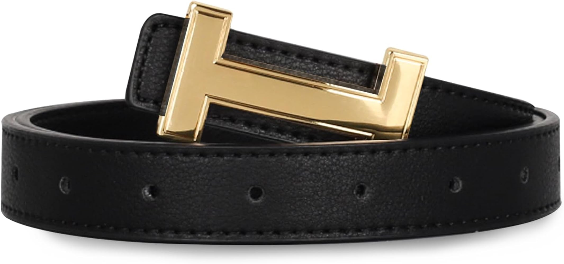 Relang Women's Belts with Gold Buckle, Fashion Waist Band, Elegant Ladies' Belt, Gift for Women | Amazon (US)