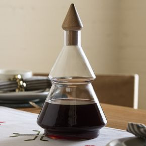Tiered Tree Wood &amp; Glass Decanter | West Elm (US)