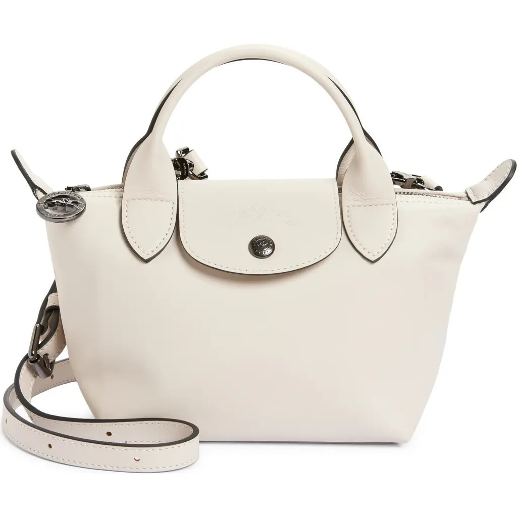 Longchamp Extra Small Le Pliage Xtra Leather Top Handle Bag in Paper at Nordstrom | Nordstrom
