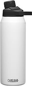 CamelBak Chute Mag 32oz Vacuum Insulated Stainless Steel Water Bottle, White | Amazon (US)