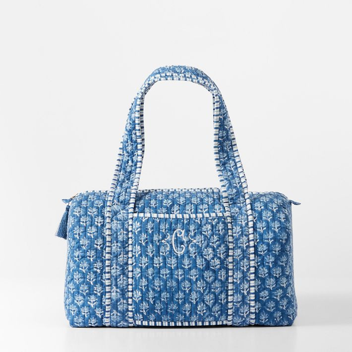 Block Print Quilted Overnighter | Mark and Graham