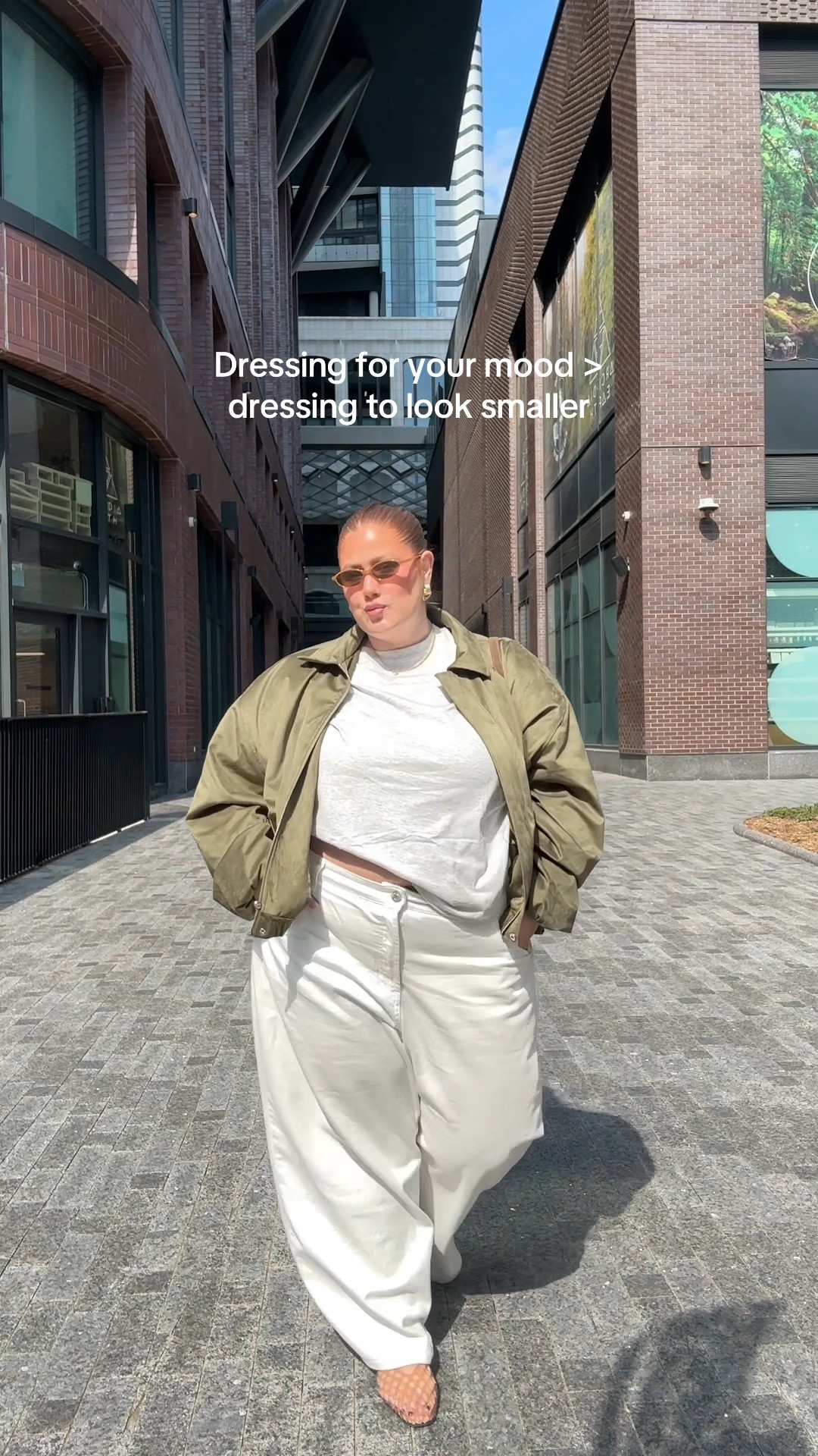 Easy and comfy plus size spring outfit 

White wide leg jeans- US26
Vintage light heather grey tee- 4X (for a baggy look)
Olive green suede bomber jacket- US26 (perfect light spring jacket!)

#LTKworkwear #LTKmidsize #LTKplussize