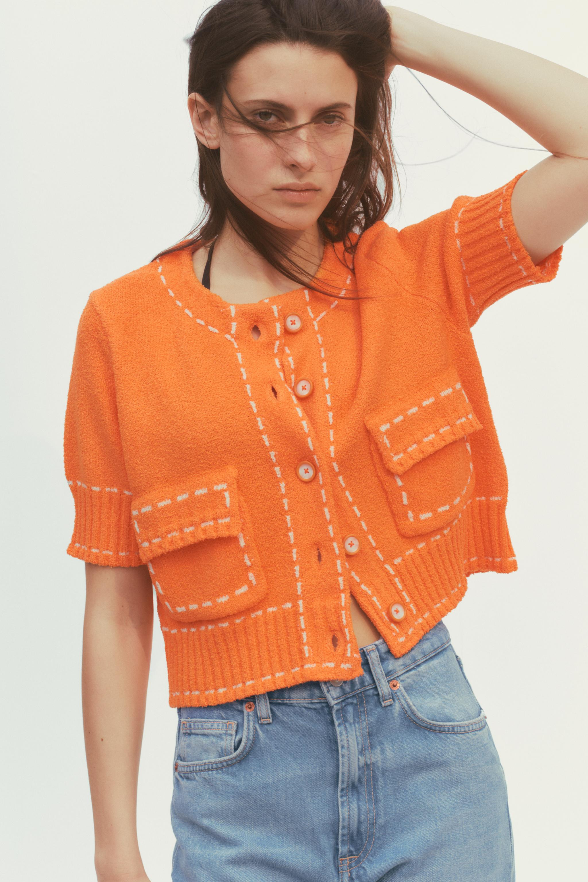 TOPSTITCH CARDIGAN | Zara US