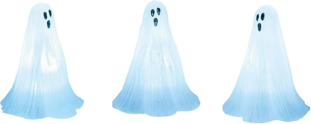 Department 56 Village Cross Product Accessories Halloween Ghosts Lit Figurine Set, 2.75 Inch, Whi... | Amazon (US)