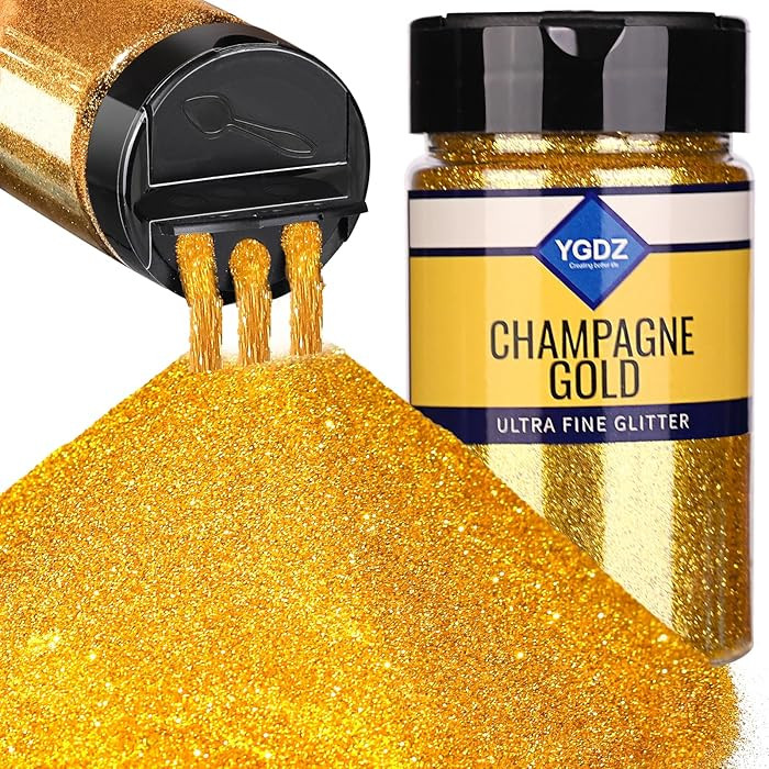 Gold Glitter, YGDZ Gold Fine Glitter for Crafts, 140G /4.93OZ Body Glitter, Christmas Glitter, Fe... | Amazon (US)