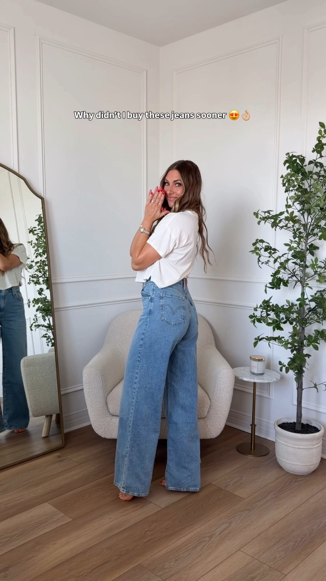 These jeans are unreal 😍 I’m wearing a 26x33. The wash is Invested Indigo @levi

#LTKgrwm #LTKootd