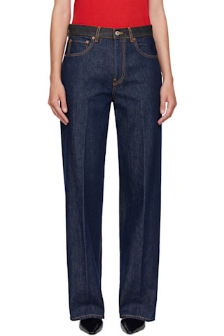 Blue Contrast WB Jeans | SSENSE