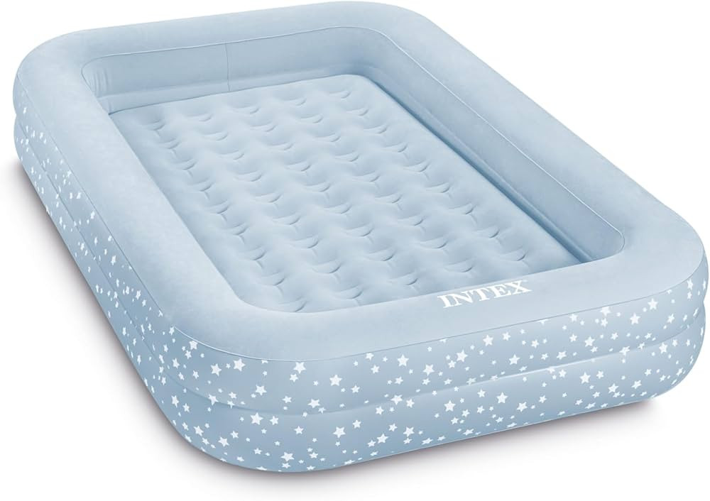 Intex 66810FL Inflatable Kidz Travel Bed Set, Includes Hand Pump and Carry Bag, Removable Mattres... | Amazon (US)