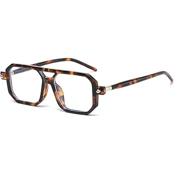 JOVAKIT Fashion Square Blue Light Glasses for Men Women Square Aviator Glasses Style Computer Eye... | Amazon (US)