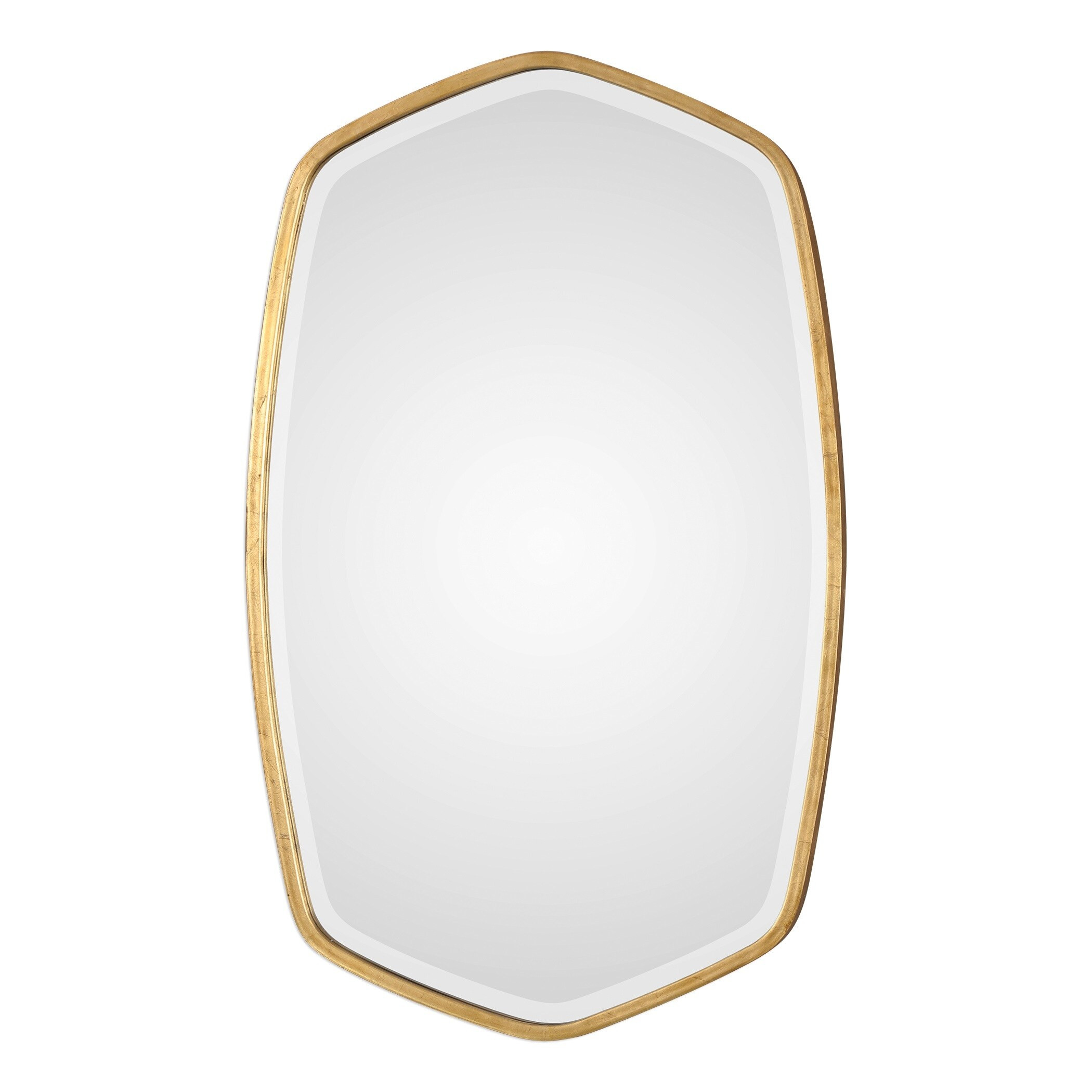 36.25" Uttermost Duronia Antiqued Gold Wall Mirror | Bed Bath & Beyond