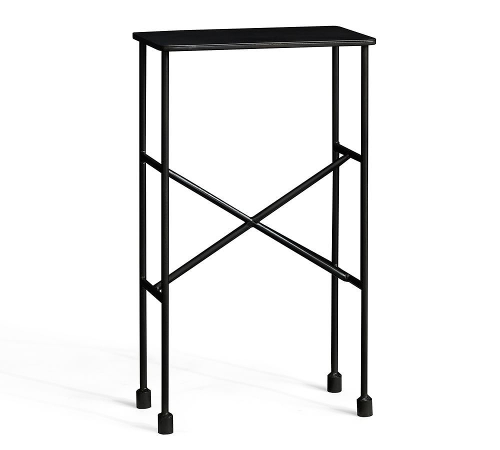 Zane 14" Metal Accent Table | Pottery Barn (US)