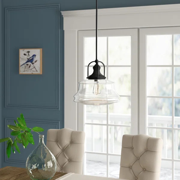 Truro 1 - Light Single Schoolhouse Pendant | Wayfair North America