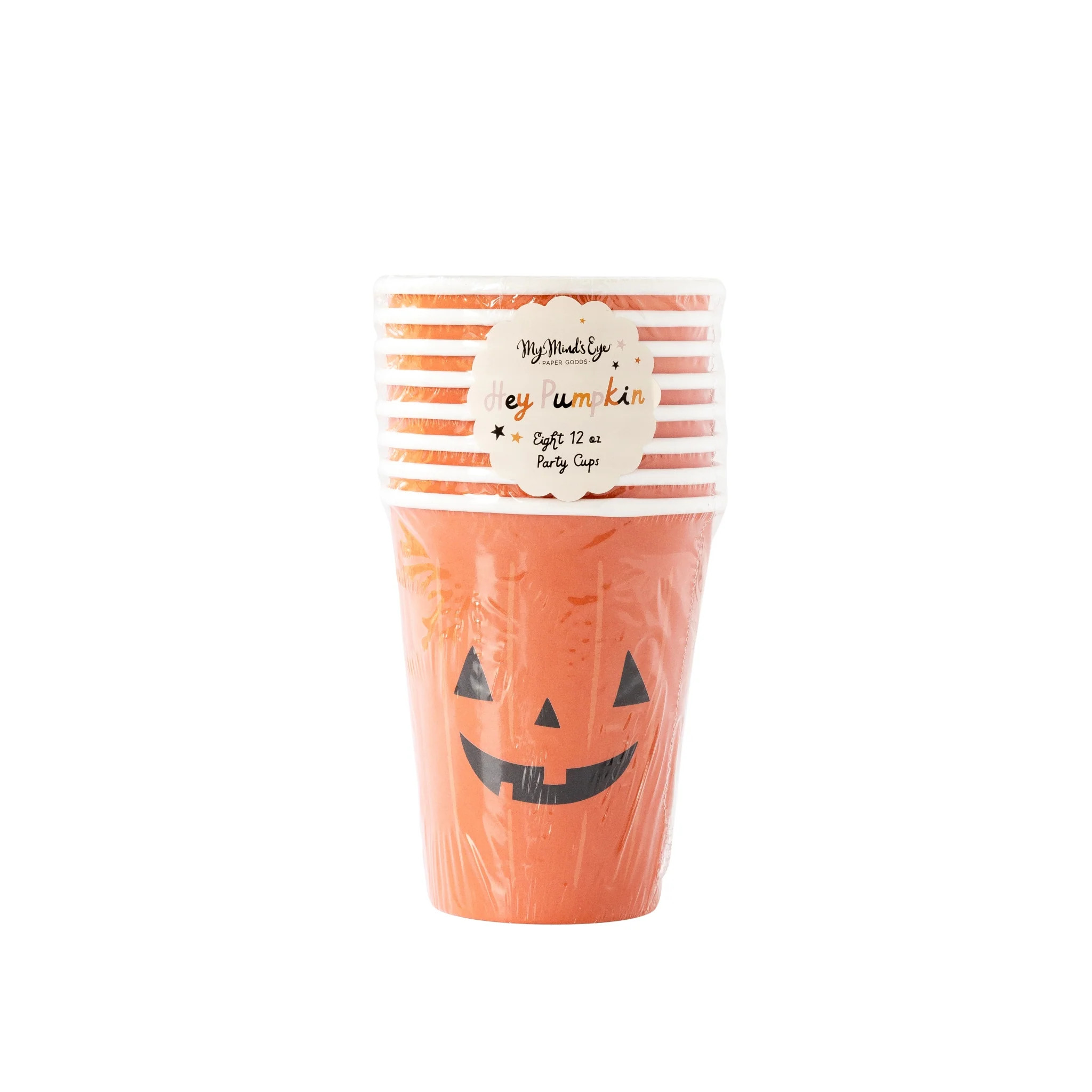 Hey Pumpkin Pumpkin Paper Party Cups | My Mind's Eye