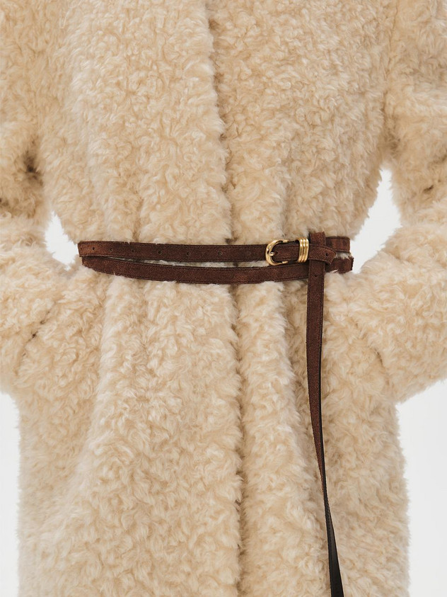 Double Strap Belt, Brown | W Concept (US)