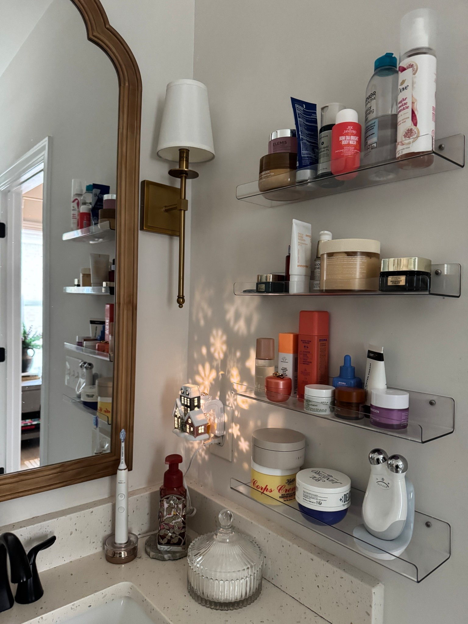 Bathroom and skincare organization! Wanted to get ahead of the new year cleaning by adding these skincare racks in our bathroom. I love how organized this is! 

#LTKmorningroutine #LTKHome #LTKselfcare