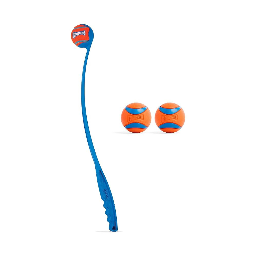 Chuckit! Ultra Ball & Launcher Bundle - Classic 26" with 2 Pack Medium (2.5") Bouncy Fetch Balls ... | Amazon (US)