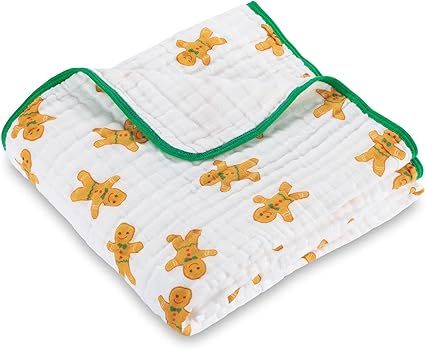 LollyBanks Holiday Muslin Quilts | Christmas Gingerbread Man Blankets for Boys and Girls|100% Cot... | Amazon (US)