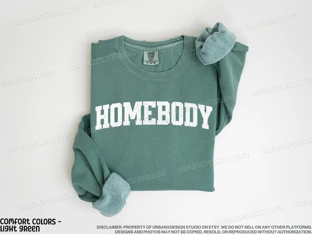 Homebody Sweatshirt Homebody Shirt Cozy Sweatshirt Graphic Sweatshirt Slouchy Sweatshirt Oversize... | Etsy (US)