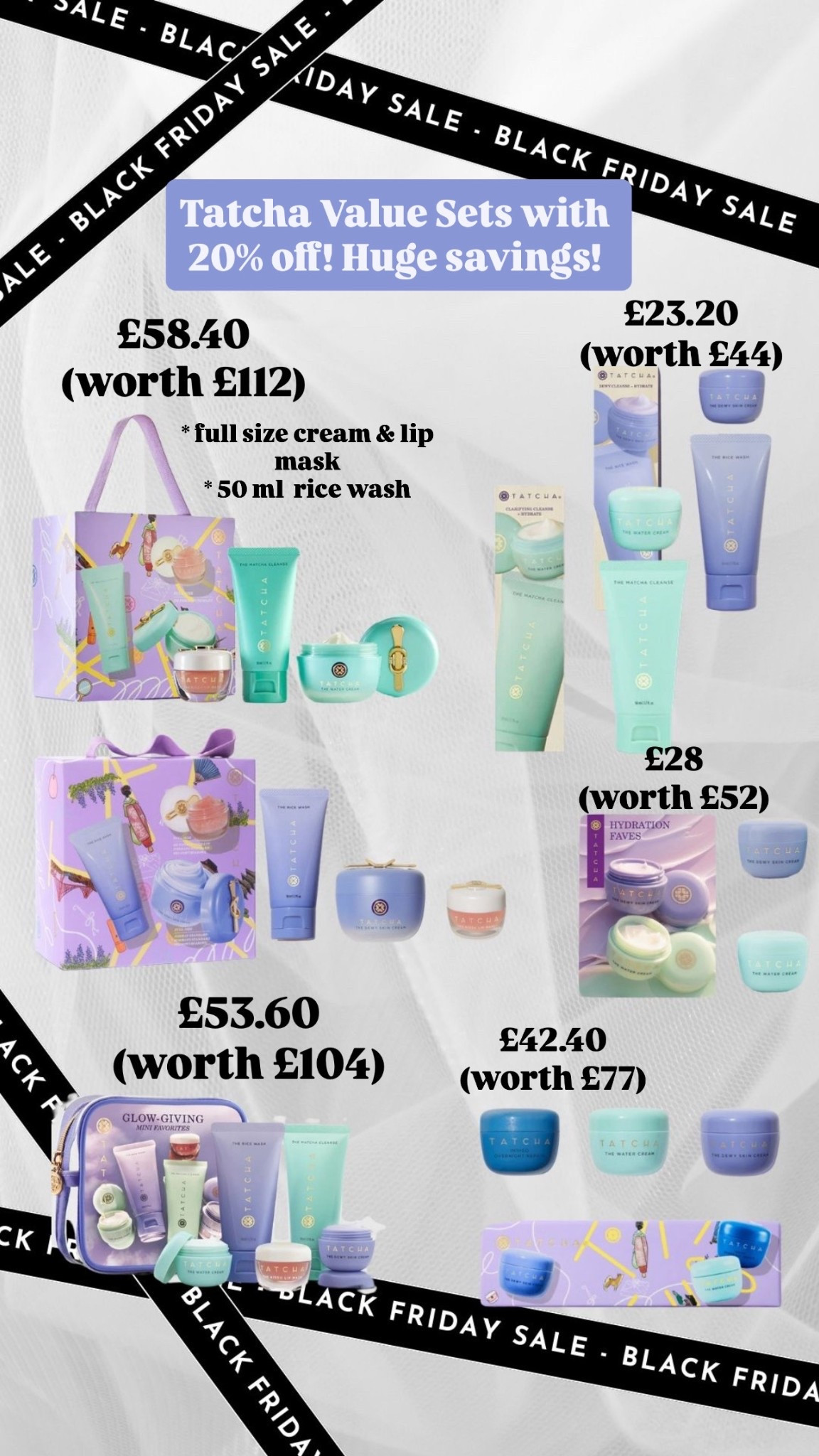 20% off tatcha sets 
use code CYBER25

#LTKCyberWeek