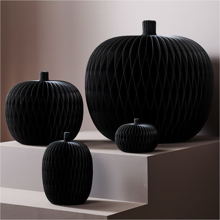 Decorative Spooky Paper Pumpkins | West Elm (US)