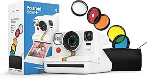 Amazon.com : Polaroid Now+ White (9062) - Bluetooth Connected I-Type Instant Film Camera with Bon... | Amazon (US)