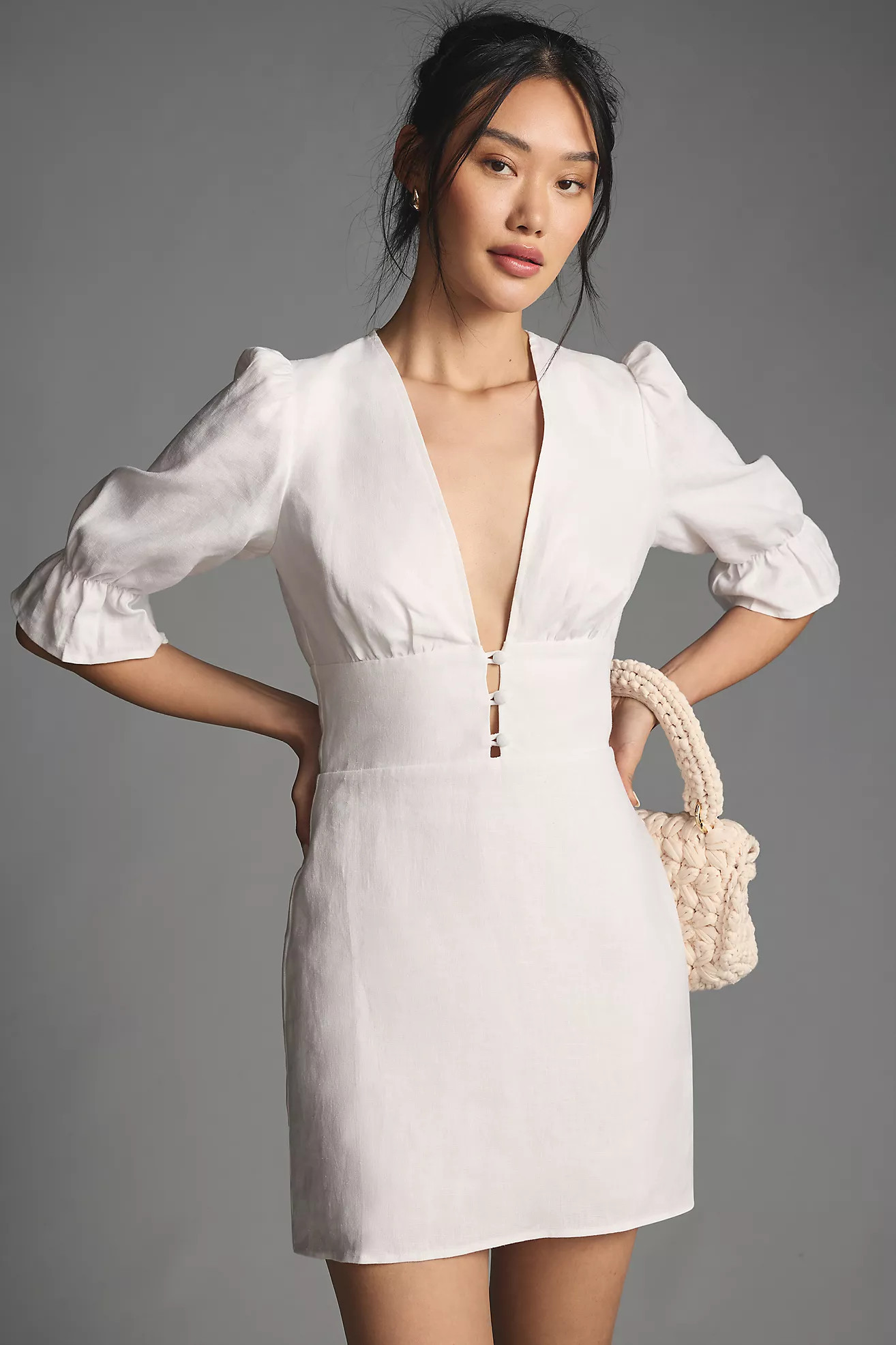 Reformation Simi Linen Dress | Anthropologie (US)