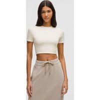 Wundermost Ultra-Soft Nulu Crewneck Cropped T-Shirt | Lululemon (US)