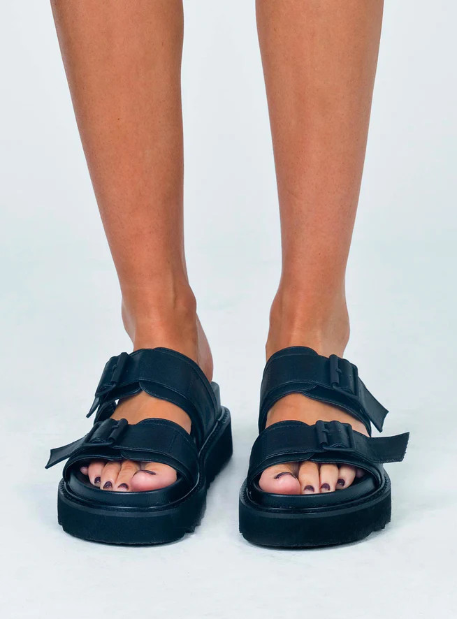 Ma Belle Sandals Black | Princess Polly US