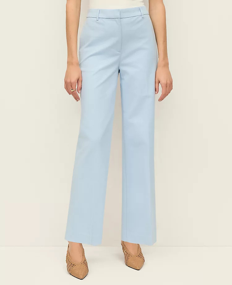 The High Rise Everyday Ankle Pant in Stretch Cotton | Ann Taylor