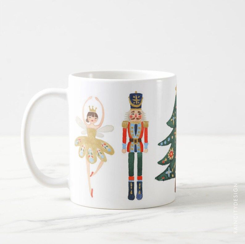 Nutcracker Ballet Mug, Nutcracker Mug, Christmas Mug, Holiday Mug, Gift, Christmas Gift, Cute Cof... | Etsy (US)